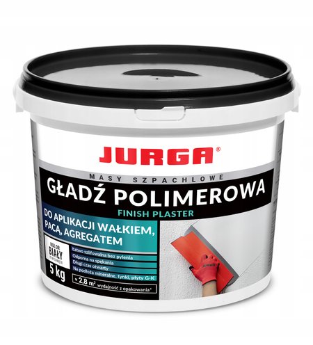 Gładź Polimerowa JURGA Finish Plaster 5kg – idealnie gładkie ściany