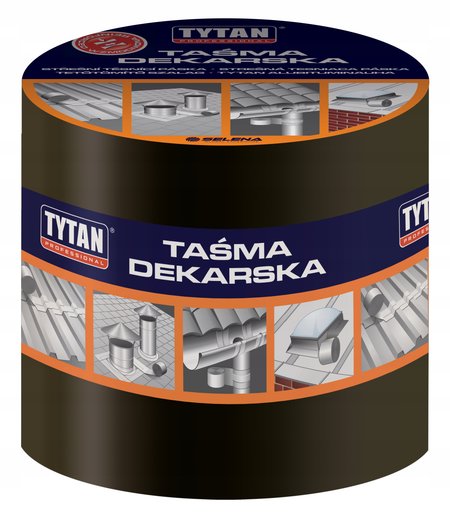 TYTAN taśma dekarska 20cm/10m BRĄZOWO SZARY RAL7013