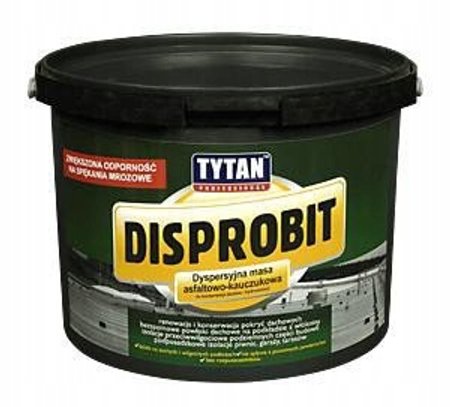 Dysperbit Tytan Disprobit 10 kg, dyspersyjna masa asfaltowo-kauczukowa