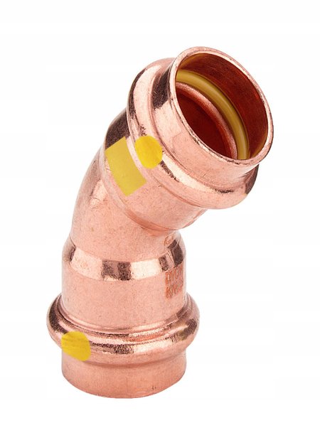 Kolanko miedziane Viega 2626 22.ŁUK.45 22 mm
