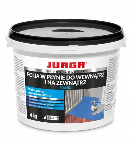 JURGA FOLMIX 4kg Folia w Płynie pod Płytki Cerami. Hydroizolacja Łazienki