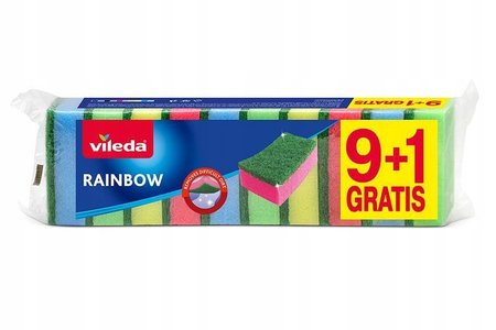 Zmywak Vileda wielokolorowy 10 szt. nie rysuje teflonu