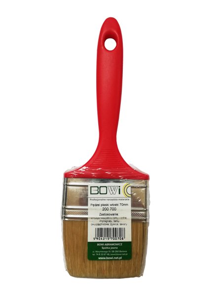 Pędzel płaski prosty Bowi 7 cm