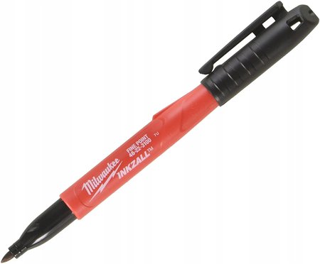 Marker budowlany czarny Milwaukee Fine Point Inkzall 48-22-3100