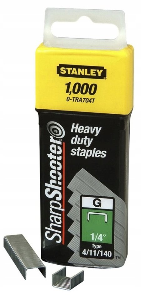 Zszywki Stanley 1-TRA706T Typ G 1000 sztuk 10 mm