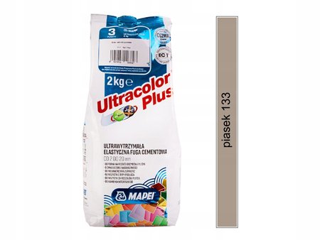 Fuga elastyczna Mapei odcienie brązu i beżu 133 piaskowy 2 kg