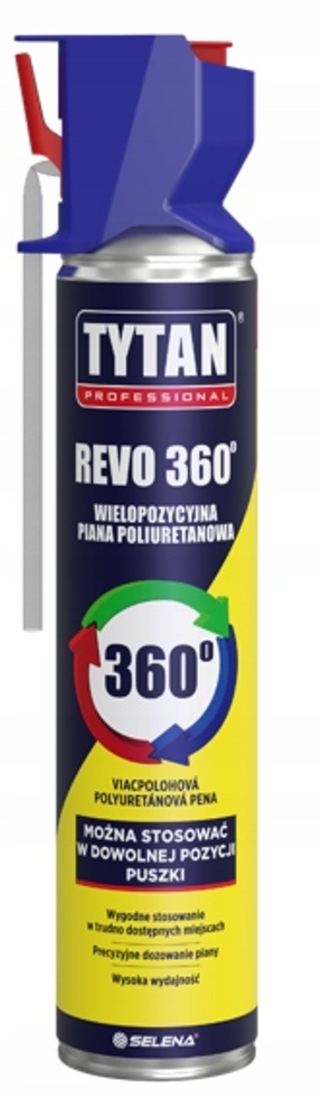 Piana Montażowa PU Tytan wężykowa REVO lucja 360° Wielopozycyjna 780ml