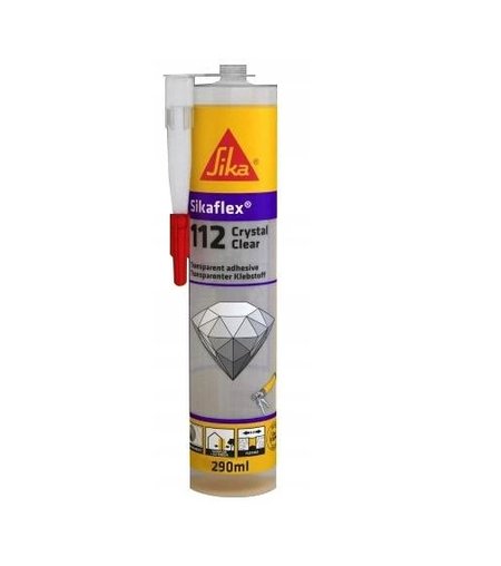 SIKA SIKAFLEX 112 CRYSTAL CLEAR BEZBARWNY 290ML KLEJ I USZCZELNIACZ