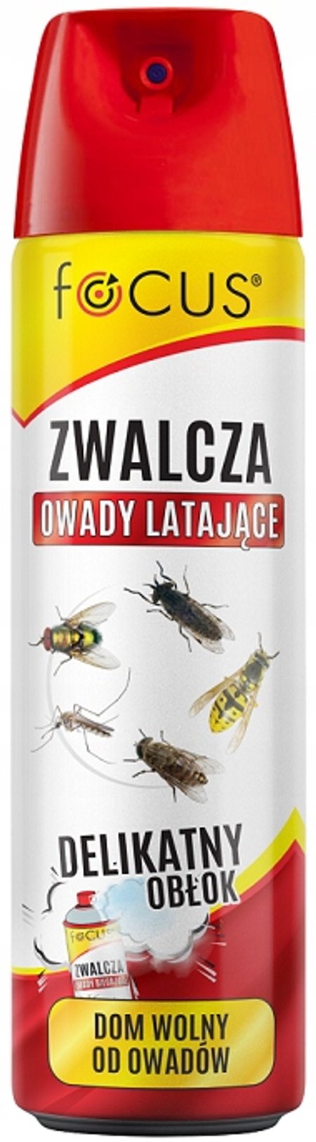 Spray aerozol na owady latające 300 ml Focus -zwalcza komary mole muchy osy