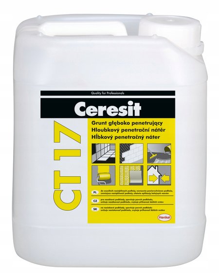 Ceresit CT 17 Profi 10L – grunt głęboko penetrujący do nasiąkliwych podłoży