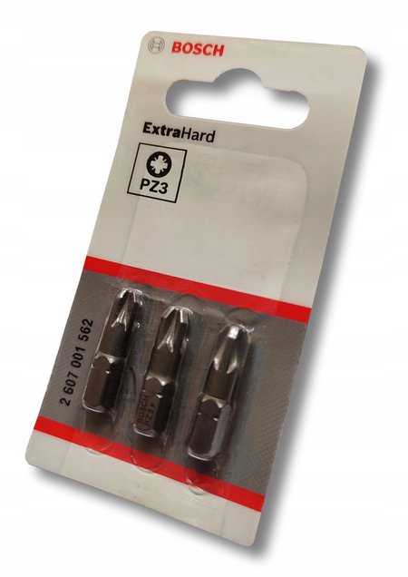BOSCH Bit PZ3 EH Końcówki wkręcające 3SZT 2 607 001 562