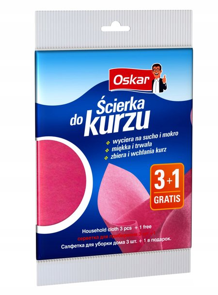Ściereczka do kurzu Oskar 4 sztuki