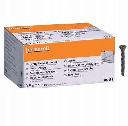 WKRĘTY FERMACELL 3,9x22 mm (1000 szt.)