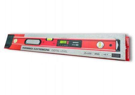 Poziomnica elektroniczna IP65 PRO900 DIGITAL 80cm czerwona z pokrowcem