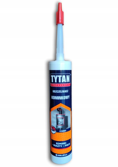 TYTAN Silikon Uszczelniacz Kominkowy czarny 280ml