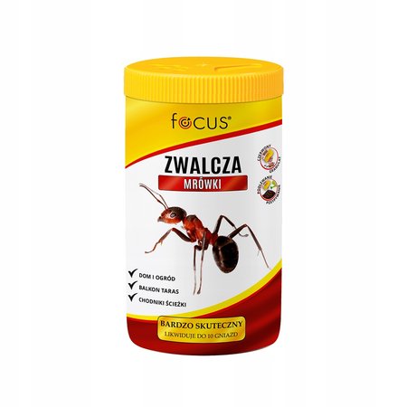 Środek granulat zwalczający mrówki solniczka - likwiduje gniazda Focus 100g