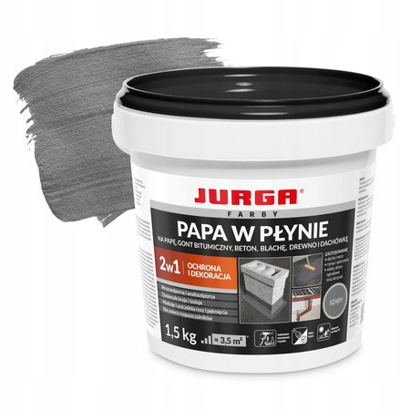 Papa w płynie Jurga akrylowa szara 1,50 l do betonu na zewnątrz