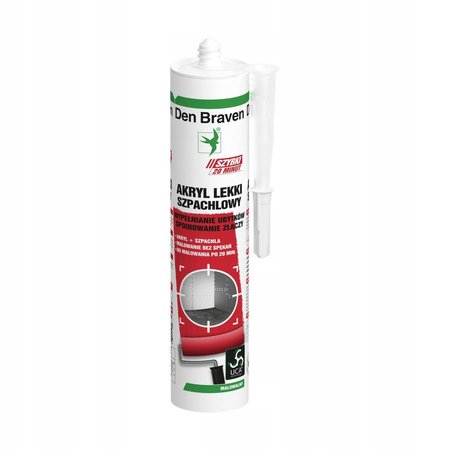 Den Braven Fast akryl szpachlowy lekki 280 ml biały