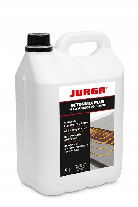 JURGA BETONMIX PLUS 5L PLASTYFIKATOR DO WYLEWEK z ogrzewaniem podłogowym