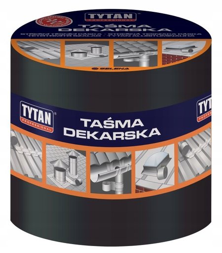 tytan taśma dekarska 15cm/10m grafit Samoprzylepna bitumiczna izolacyjna