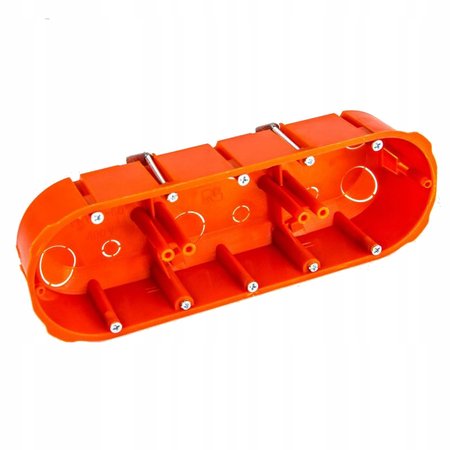 Puszka p/t potrójna 0234-00 Puszka 3x 60mm regips pomarańczowa