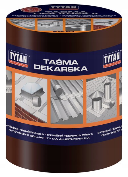 Tytan Professional taśma dekarska 20cm/10m brązowy