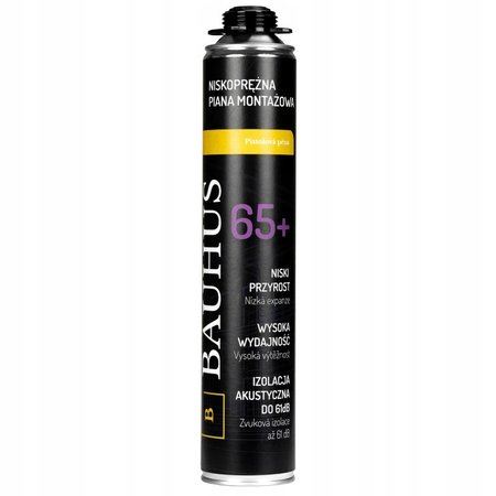 Pianka montażowa pistoletowa niskoprężna Bauhus 875 ml 65 l