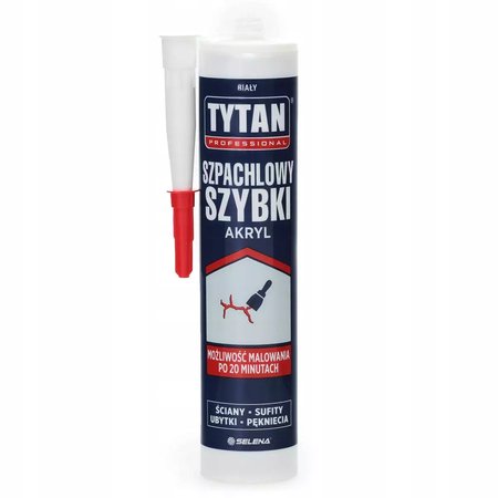 AKRYL SZPACHLOWY SZYBKI LEKKI BIAŁY TYTAN 280 ML