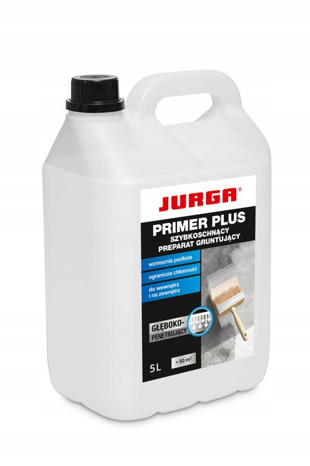 JURGA PRIMER PLUS SZYBKOSCHNĄCY preparat głęboko penetrujący 5L