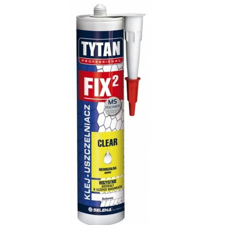 Klej uszczelniacz uniwersalny Fix2 Clear bezbarwny TYTAN 290ml