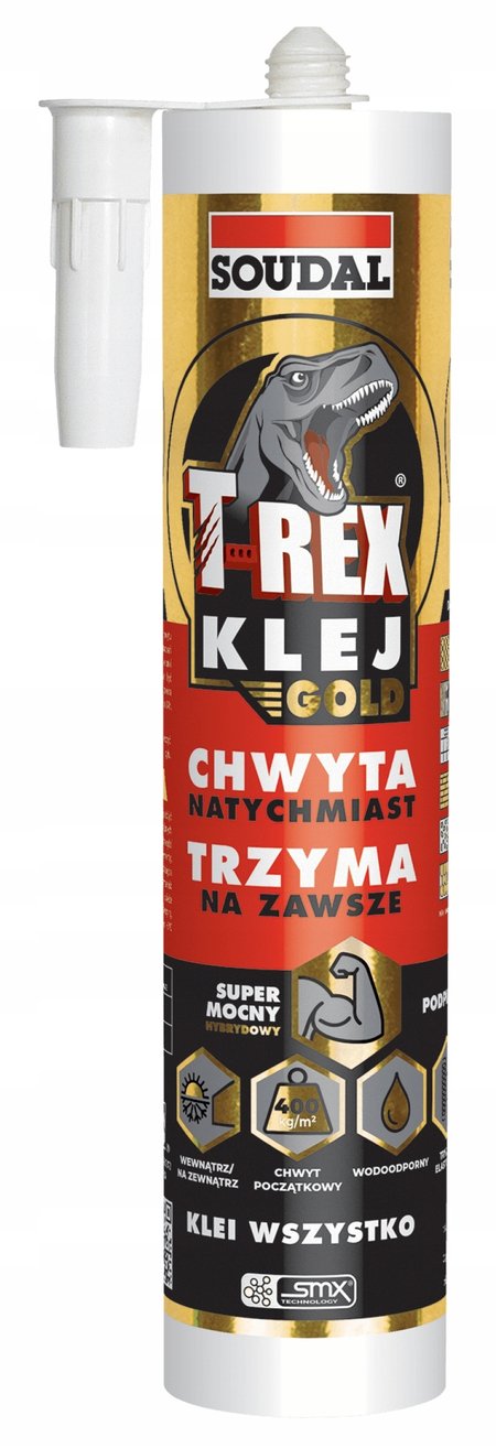 Soudal T-REX Gold Klej montażowy uniwersalny 290 ml