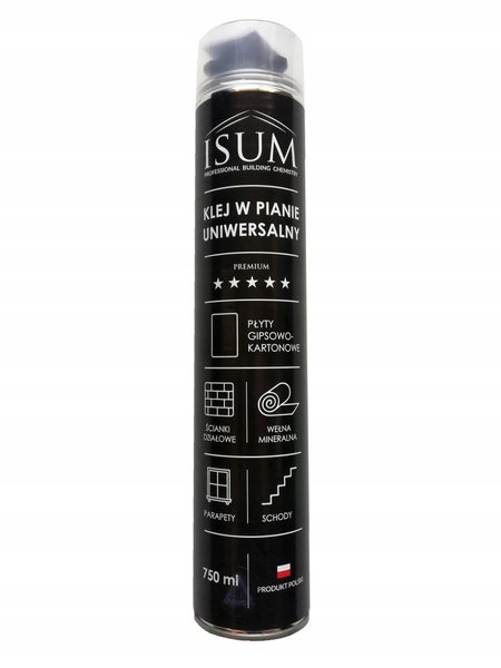 ISUM klej w pianie uniwersalny 750ml