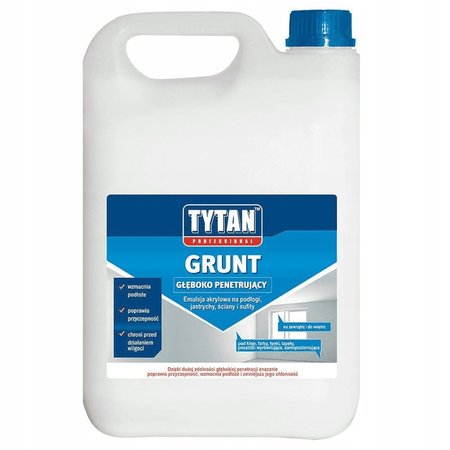 Grunt akrylowy głęboko penetrujący Tytan Professional 5l emulsja gruntująca